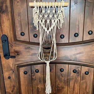 Handmade Macrame Wall Hanging Plant Holder Art
